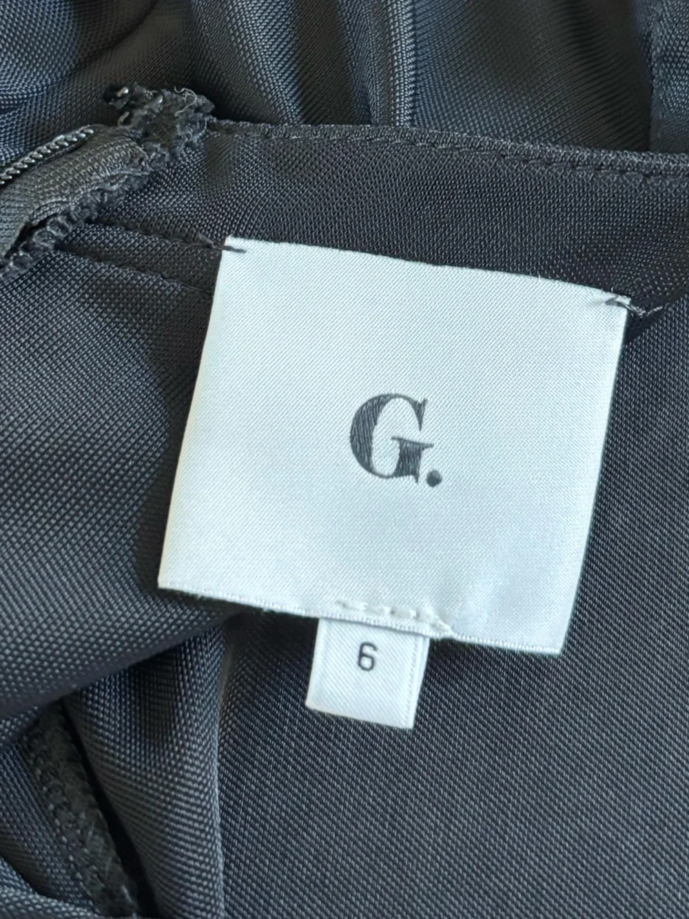 G. Label by Goop Nina Crewneck Maxi Dress Black Sz: 6 Quiet Luxury Made in Italy - Picture 5 of 13